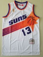 Ready Stock Top-Quality Mens No 13 Steve Nash Phoenix Suns Mitchell Ness 1996-97 Hardwood Classics Swingman Jersey - White