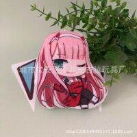 Cartoon Animation Zero Two 02 National Team Cushion Plush Pillow Pendant Sofa Pillow Double-Sided Different Printing Spot 【JULY】