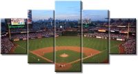 5 Panel Baseball Stadium Baseball Field Giclee Giclee Paintings Poster Home Decor No Framed Room Decor 5 Pieces Pictures Wall