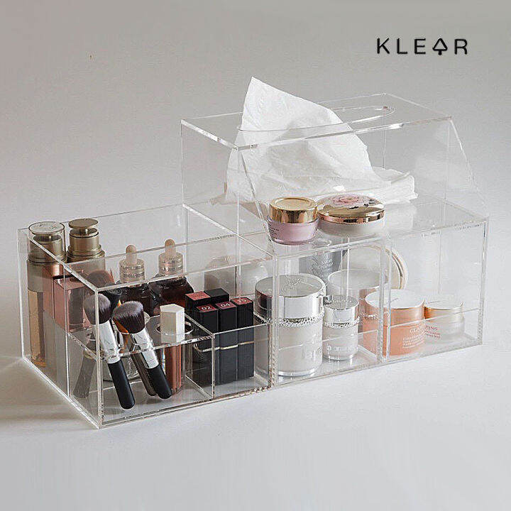 klearojbect-storage-cosmetic-c-กล่องใส่เครื่องสำอาง-ชั้นวางเครื่องสำอาง-กล่องเก็บเครื่องสำอาง-กล่องอะคริลิคใส-kd031-พร้อมส่ง