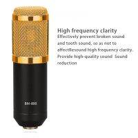 Condenser Microphones with Holder Mic Handle 3.5mm Jack Cardioid Pickup Smart Noise Cancelling Sensitivity Mics DXAC