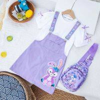 CUI YI SHOP Wear Internet Korean Fashion 2023 New Cartoon Big Child Suspender Skirt Two-piece Set