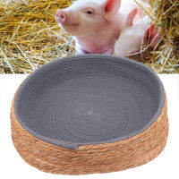 Pet Round Basket Dog Basket Bed 17.7x17.7x3.9in for Sleep