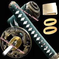 Japan Sword Dragon Hand Guard For Katana/Wakizashi/Tanto Fittings Set Snake Fuchi/Kashira Tsuba Menuki Habaki Seppa Handle Tsuka