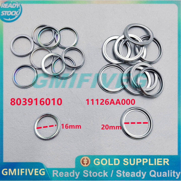 10x 16mm 20mm oil drain plug crush washer gasket for 20112018 Subaru