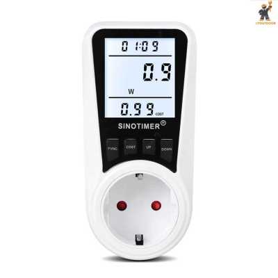 【HOT 】Digital LCD Power Meter Wattmeter Socket Wattage Kwh Energy Meter Analyzer