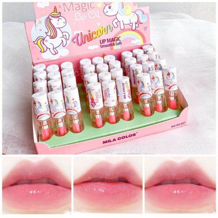 LALAMI UNICORN OIL LIP MAGIC THAILAND Mila Color Soft & Smooth||LIP OIL ...