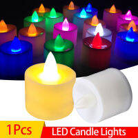 1Pcs อิเล็กทรอนิกส์ LED แสงเทียน Smokeless Flameless แบตเตอรี่เทียนสำหรับงานแต่งงานวันเกิด Party Decor