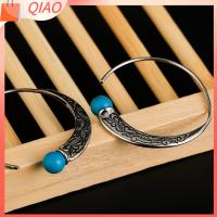 QIAO ใหม่ วินเทจ โบฮีเมียน สตั๊ดหู ต่างหูห่วง ห้อย เครื่องประดับ