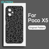 Guyon เคสซิลิโคนนิ่มสำหรับ Xiaomi Poco X5 Pro,เคสซิลิโคนเหลวลายดั้งเดิมกันกระแทก