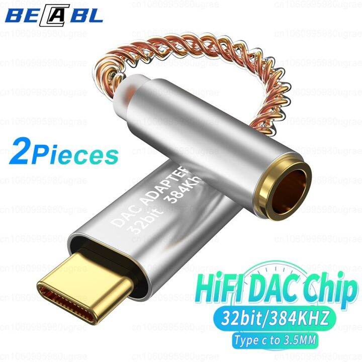 USB Type C To 3.5mm Aux Audio Adapter Digital Decoder For Samsung S22