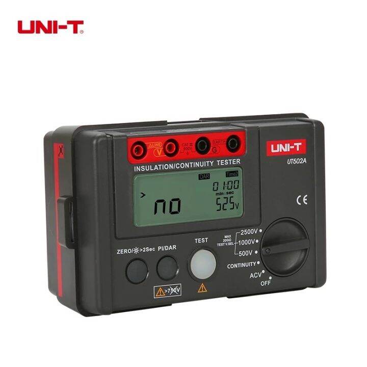 uni-t-ut502a-เมกะโอมห์มิเตอร์-ดิจิตอล-2500v-เครื่องวัดความเป็นฉนวน-วัดความต้านทานฉนวน-insulation-resistance-tester-ของแท้-สินค้าพร้อมส่ง