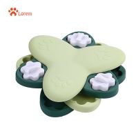 Dog Puzzle Toys Turntable Slow Feeder Educational Toy Bone Interactive Food Bowl Slowly Eating Bowl Pet Cat Dogs Training Game