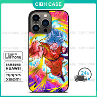 Go ku Saiyan Blue DBZ กรณีโทรศัพท์มือถือ iPhone 14 Pro Max / iPhone 13 Pro Max / iPhone 12 Pro Max / XS Max / Samsung Galaxy Note 10 Plus / S22 Ultra / S21 Plus ฝาครอบป้องกันการตก 1029