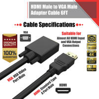 Wxxiwei สายอะแดปเตอร์ Hdmi-เข้ากันได้กับตัวแปลงวิดีโอ Vga หญิงสำหรับพีซีแล็ปท็อป Hdtv โปรเจคเตอร์