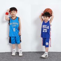 NBA 76ers 25 Ben Simmons Oklahoma Thunder 0 Westbrook Kids Basketball Jersey