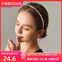 Vivienne Westwood High-end Pearl headband for women French high-end elegant and elegant headband pressed hairpin super fairy and versatile for going out hair accessories