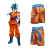 2023 NewAnime Z Goku พิมพ์ผู้ชาย Hip Hop Board กางเกงขาสั้น Street Wear Hawaiian Elastic เอวฤดูร้อนกางเกงขาสั้นชายหาด