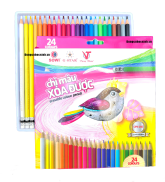 Hộp 24 Cây Chì Màu Xóa Được Loại Dài Gstar CP3-24D