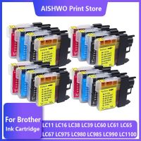 ❉❣ LC61 LC38 LC985 LC39 LC67 LC1100 LC980 Compatible ink Cartridge for Brother DCP-J140W MFC-J265W J410 J415W J220 printer