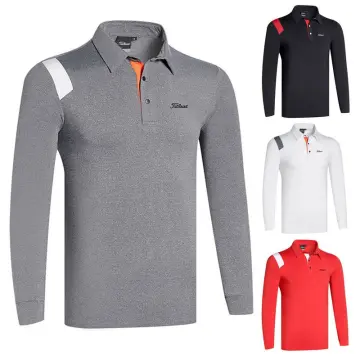 Pgm Men's Long Sleeve Golf Shirts Casual Sports T-Shirt