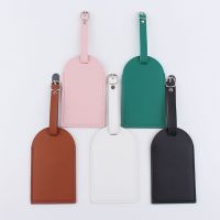 【DT】 hot  Pu Leather Suitcase Luggage Tag Fashon Label Bag Pendant Handbag Portable Travel Accessories Name ID Address Tags