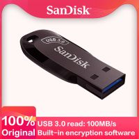 Sandisk ยูเอสบีแฟลชไดรฟ์ CZ410 256GB 128GB 64GB 32GB หน่วยความจำขนาดเล็ก USB แท้ติดสีดำ U Disk กันน้ำได้คัดลอกความเร็วสูง