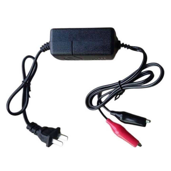 เครื่องชาร์จแบตเตอรี่-12-v-sealed-lead-acid-car-motorcycle-battery-charger-rechargeable-maintainer-1ชิ้น