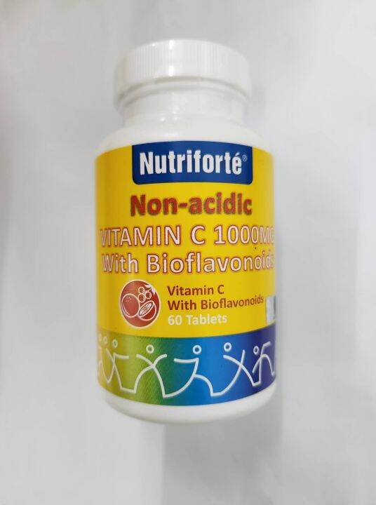 NUTRIFORTE NONACIDIC VITAMIN C 1000MG WITH BIOFLAVONOIDS 60TAB Lazada