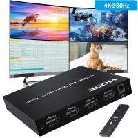 4k 4x1 HDMI Quad Multi-viewer 2 4 หน้าจอ แยกหลายหน้าจอ สวิตช์ไร้รอยต่อ วิดีโอ หลายเพล็กเซอร์ ซ้ายขวา จอแสดงผลคู่