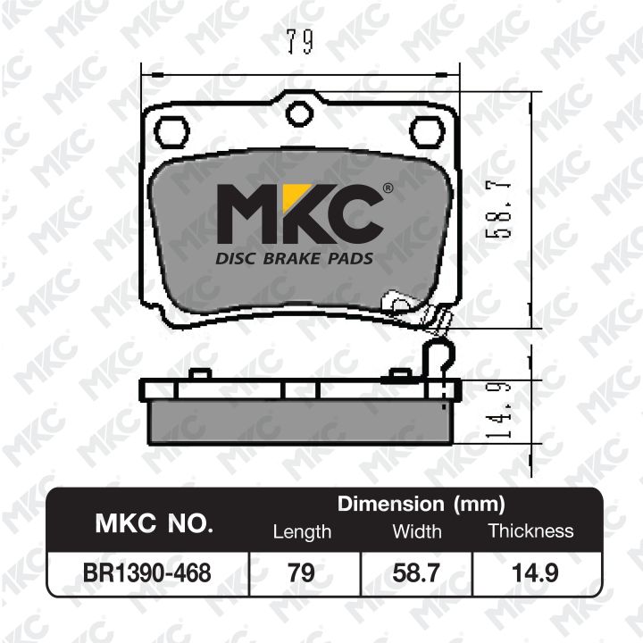 ผ้าเบรคหน้า-หลัง-mitsubishi-pajero-sport-ปาเจโร่-สปอร์ท-ทุกรุ่น-ปี-1990-2020-ผ้าเบรค-mkc