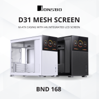 CASE JONSBO D31 Screen Edtion M-ATX MESH BLACK / WHITE