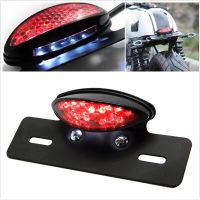 New Motorcycle LED Rear Brake Tail Light Stop License Plate Lights For Motorbikes Truck ATV Trailer Cafe Racer