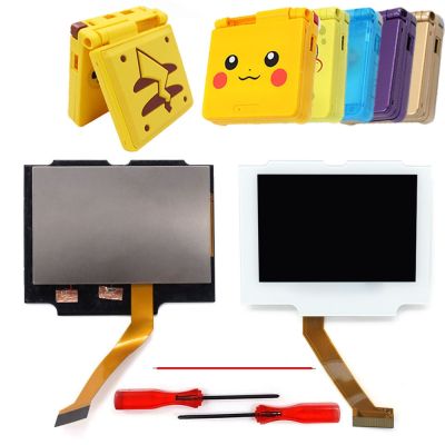 V5 HD GBA SP IPS Drop in pre-Laminated LCD Kits Screen for Gameboy Advance SP Black/Red/White Len Housing Shell