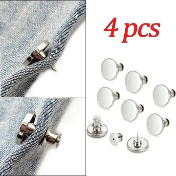 8 Sets of Button Pin Jeans,Seamless, Instant Jeans Buttons 