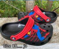 Crocs (เด็ก) Lite-Ride Kids งานพรีเมี่ยม สำหรับเด็ก(Spider)