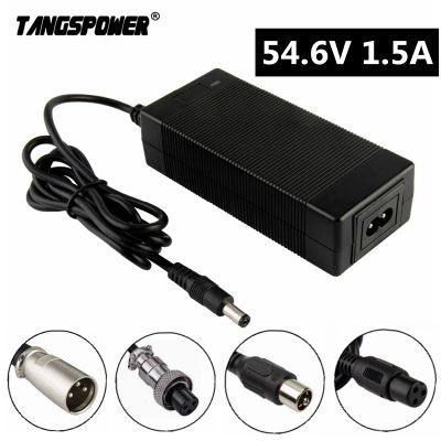 TANGSPOWER ที่ชาร์จแบตเตอรี่ลิเธียมจักรยานไฟฟ้า54.6V 1.5A สำหรับ48V จักรยานไฟฟ้า13S Li แบตเตอรี่โทรศัพท์แพ็คปลั๊กที่ชาร์จ Us/eu/uk/au