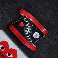 2024 CDG x Chuck Taylor 1970s Black High Top Casual Sneakers