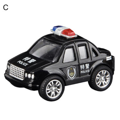 Childrenworld Mini Vehicles Metal Pull Back Police Car Trucks School Bus Ambulance Kids Toys
