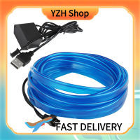 YZH Shop ไฟภายในรถ12V,แถบไฟ LED เชือกลวด9.8FT ยืดหยุ่นไฟนีออนไฟเย็นอุปกรณ์เปลี่ยนหลอดไฟแดชบอร์ด