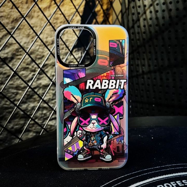new-rainbow-hard-case-rabbit-เคส-compatible-for-iphone-11-12-13-14-pro-max-case