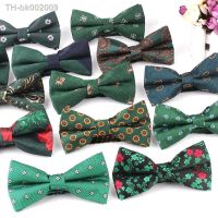 ❣℗﹉ Green Men Bowtie Classic Bow tie For Men Women Bowknot Casual Boys Bow Ties Cravats Floral Bow ties For Wedding Party Male Tie