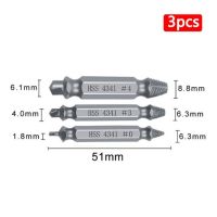 3/4/5/6ชิ้นหัวเจาะอุปกรณ์ถอนสกรูเสียหายสำหรับไขควงสองด้านสว่านออกสกรูแตกอุปกรณ์ถอดหัวน็อตชุดกดสิว