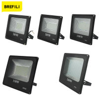 BREFILI LED Flood Light Waterproof IP66 Spotlight 30W 50W 100W 150W 200W for Outdoor Garden Floodlight AC220V foco led exterior