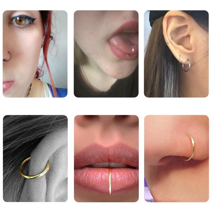 stainless-steel-titanium-hinged-segment-lip-nose-ring-ear-cartilage-tragus-helix-lip-piercing-for-men-women-punk-hiphop-jewelry