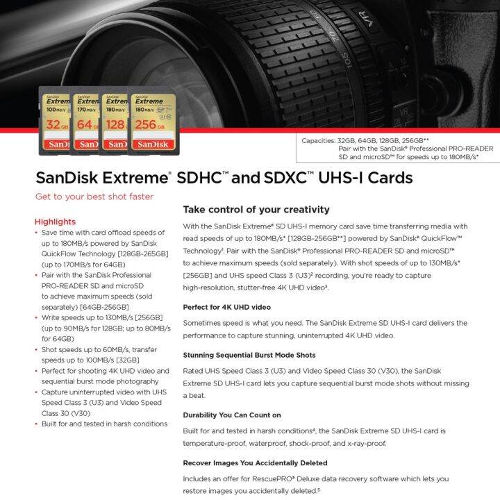 sandisk-extreme-sd-card-sdhc-sdxc-32gb-64gb-128gb-256gb-sdsdxvt-เมมโมรี่การ์ด-sdcard-แซนดิส-ประกัน-lifetime-synnex-sdsdxva-sdsdxvv