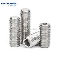 Hexagon Hex Socket Set Screw Flat Point Allen Head Grub Screw M2 M2.5 M3 M4 M5 M6 M8 M10 M12 Stainless Steel Headless Set Screw