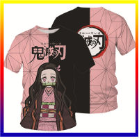 ใหม่ Demon Killer เสื้อยืด Anime Kimetsu No Yaiba พิมพ์ 3D Street Wear เด็กเสื้อยืดเสื้อผ้าผู้ชายแฟชั่นพลัสขนาดเสื้อยืด XS-5XL