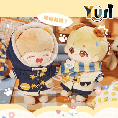 Yuri Plush Doll Use Warm Bear Outfit Winter Clothes Fit For 15Cm 20Cm Toy Costume Cosplay Cute Lovely Gift C MINI