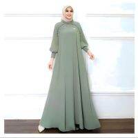 Olivia MAXY MUSLIM DRESS ชุดเชิญมุสลิม เสื้อคลุมผู้หญิง ใหม่ล่าสุด 2023 สีชมพู ดอกไม้ พรีเมี่ยม มุก หรูหรา เรียบง่าย สง่างาม ชุดเดรสร่วมสมัย วัยรุ่น เรียบ Ld115 แฟชั่นมุสลิม สีดํา